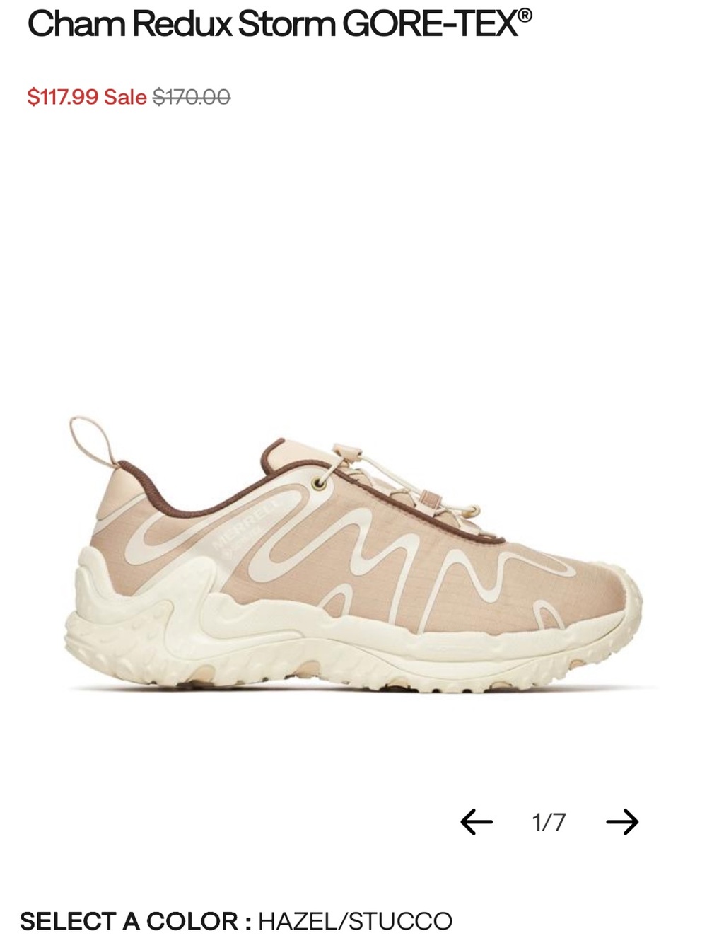 Merrell Cham Redux Storm GORE-TEX in Hazel/Stucco